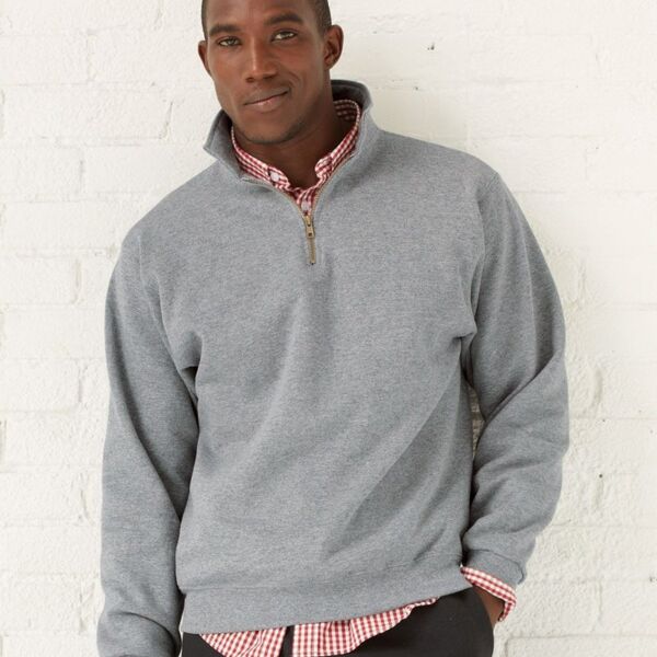 Unisex Super Sweats NuBlend® Quarter-Zip Cadet Collar Sweatshirt Thumbnail